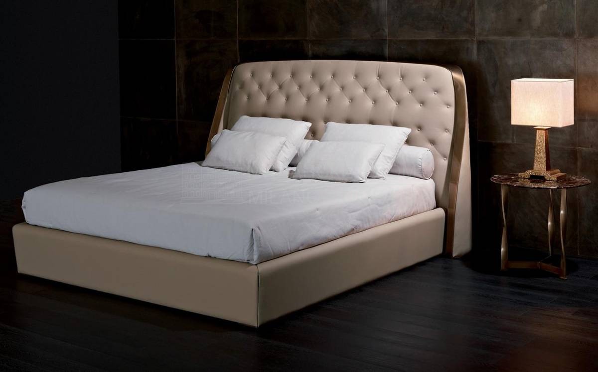 Кровать с мягким изголовьем Damasse/2060 из Италии фабрики RUGIANO