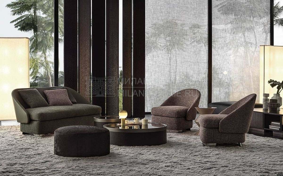 Прямой диван Lawson lounge из Италии фабрики MINOTTI