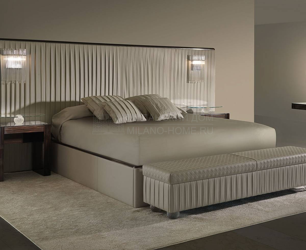 Кровать с мягким изголовьем Plisse XL Letto из Италии фабрики REFLEX ANGELO