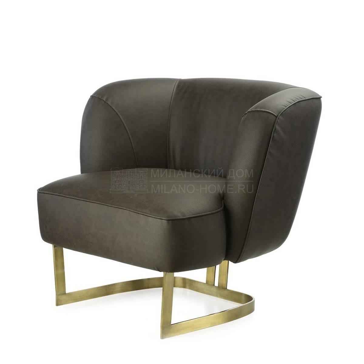 Кожаное кресло Joan armchair из Италии фабрики MARIONI